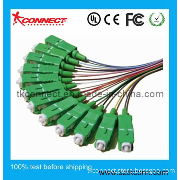 12 Core Sc/APC Colorful Optical Fiber Pigtail